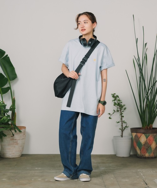 Carhartt WIP（カーハートダブリューアイピー）の「Carhartt WIP/カーハートダブリューアイピー S/S CHASET T-SHIRT 刺繍ロゴ Ｔシャツ カットソー（Tシャツ/カットソー・メンズ・ホワイト/ネイビー/アッシュグレー/ブラック/ダークグリーン/ライトブルー・L/XL/M/XS/S）」の13枚目の写真