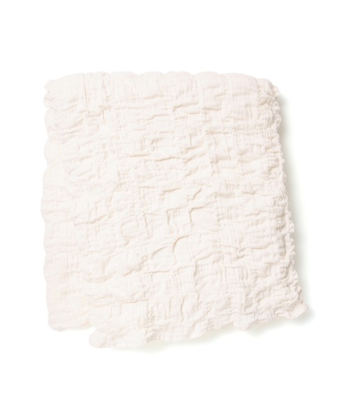 セール】リップル サマーブランケット（毛布） ダブル ホワイト