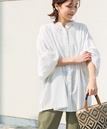 URBAN RESEARCH DOORS | コットンボイルギャザーブラウス(シャツ/ブラウス)