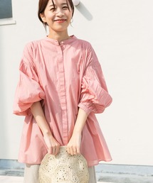 URBAN RESEARCH DOORS | コットンボイルギャザーブラウス(シャツ/ブラウス)