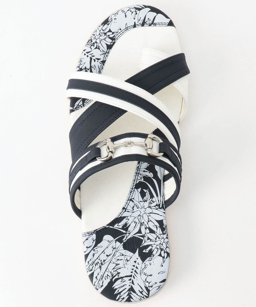 HIDEAWAYS NICOLE（ハイダウェイニコル）の「ビットサンダル（サンダル・メンズ・ブラック/オフホワイト/その他/トリコロール・26.5cm/27.5cm）」の10枚目の写真