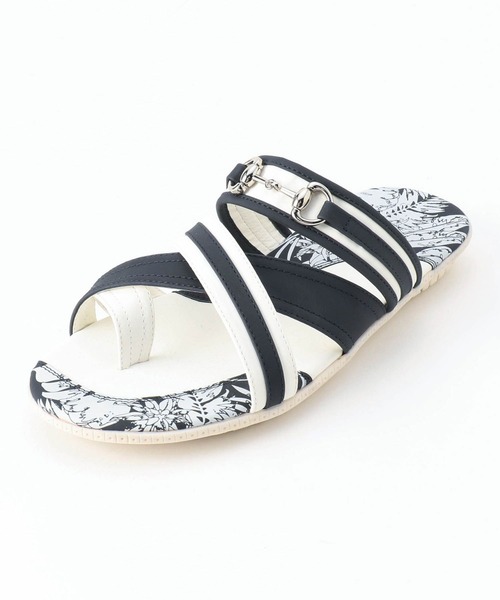 HIDEAWAYS NICOLE（ハイダウェイニコル）の「ビットサンダル（サンダル・メンズ・ブラック/オフホワイト/その他/トリコロール・26.5cm/27.5cm）」の8枚目の写真