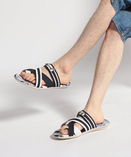 HIDEAWAYS NICOLE（ハイダウェイニコル）の「ビットサンダル（サンダル・メンズ・ブラック/オフホワイト/その他/トリコロール・26.5cm/27.5cm）」の15枚目の写真