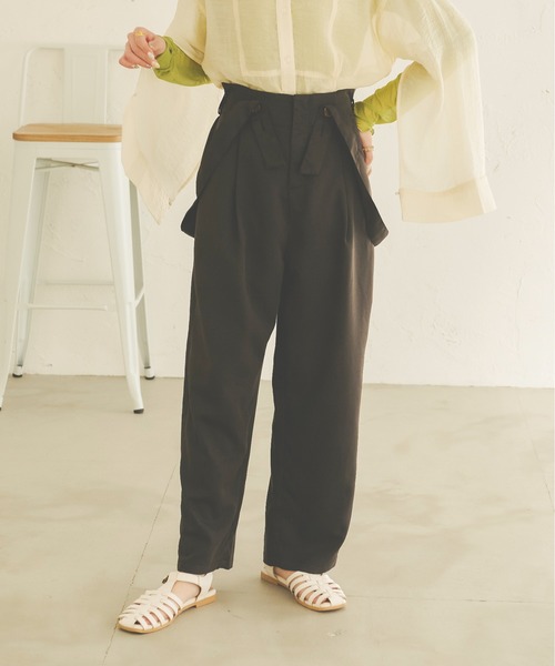 Ambre Neige（アンブルネージュ）の「サスペンダーパンツ／【WEB/EC限定商品】（その他パンツ・レディース・ブラック/ベージュ・FREE）」の13枚目の写真