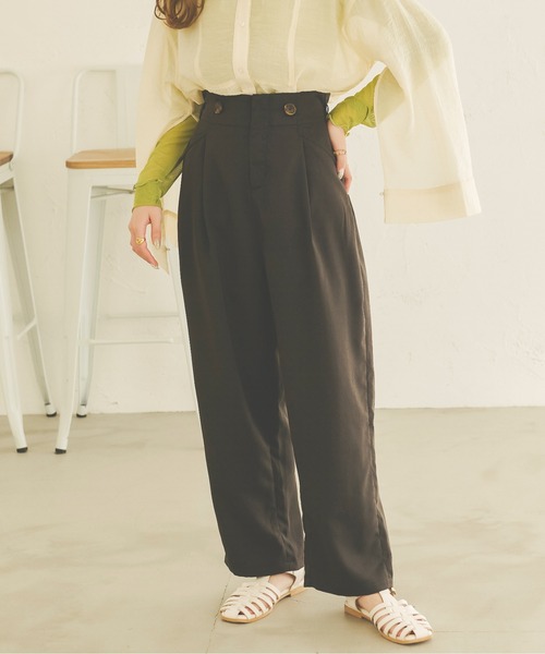 Ambre Neige（アンブルネージュ）の「サスペンダーパンツ／【WEB/EC限定商品】（その他パンツ・レディース・ブラック/ベージュ・FREE）」の14枚目の写真