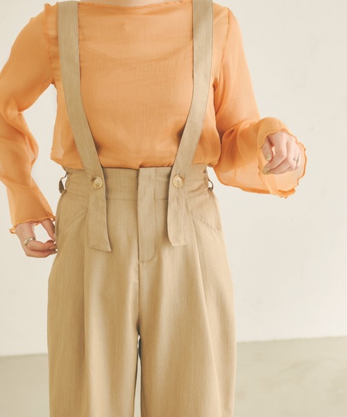 Ambre Neige（アンブルネージュ）の「サスペンダーパンツ／【WEB/EC限定商品】（その他パンツ・レディース・ブラック/ベージュ・FREE）」の7枚目の写真