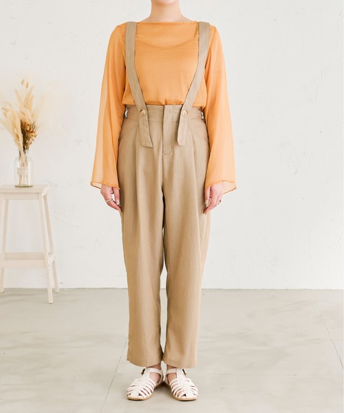 Ambre Neige（アンブルネージュ）の「サスペンダーパンツ／【WEB/EC限定商品】（その他パンツ・レディース・ブラック/ベージュ・FREE）」の20枚目の写真