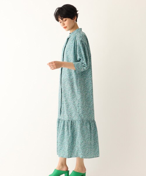 OPAQUE.CLIP（オペークドットクリップ）の「◆【C】リトルフラワープリント シャツワンピース（ワンピース・レディース・ベージュ系その他3/グリーン系その他2・36/40/38）」の13枚目の写真
