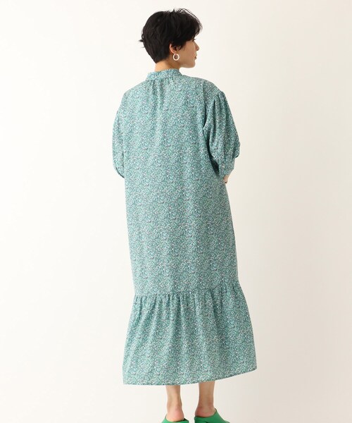 OPAQUE.CLIP（オペークドットクリップ）の「◆【C】リトルフラワープリント シャツワンピース（ワンピース・レディース・ベージュ系その他3/グリーン系その他2・36/40/38）」の4枚目の写真