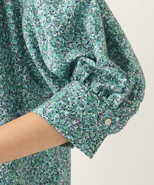 OPAQUE.CLIP（オペークドットクリップ）の「◆【C】リトルフラワープリント シャツワンピース（ワンピース・レディース・ベージュ系その他3/グリーン系その他2・36/40/38）」の6枚目の写真