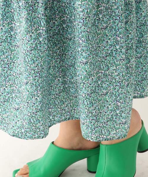 OPAQUE.CLIP（オペークドットクリップ）の「◆【C】リトルフラワープリント シャツワンピース（ワンピース・レディース・ベージュ系その他3/グリーン系その他2・36/40/38）」の9枚目の写真