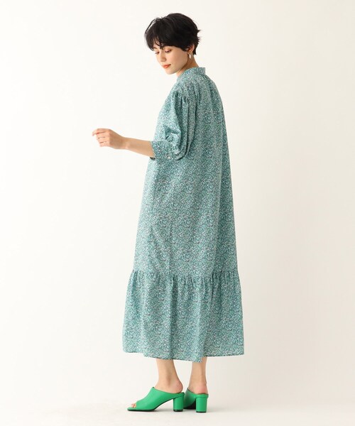 OPAQUE.CLIP（オペークドットクリップ）の「◆【C】リトルフラワープリント シャツワンピース（ワンピース・レディース・ベージュ系その他3/グリーン系その他2・36/40/38）」の8枚目の写真