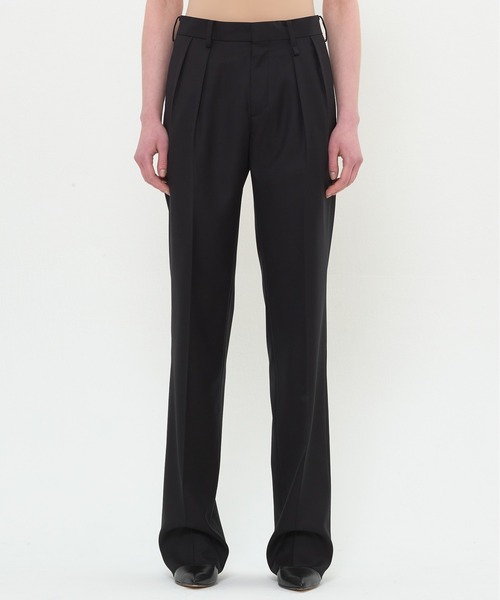 DRESSEDUNDRESSED(ドレスドアンドレスド)の「PORTRAIT Trousers(スラックス・メンズ・グレー/ブラック・2)」の2枚目の写真