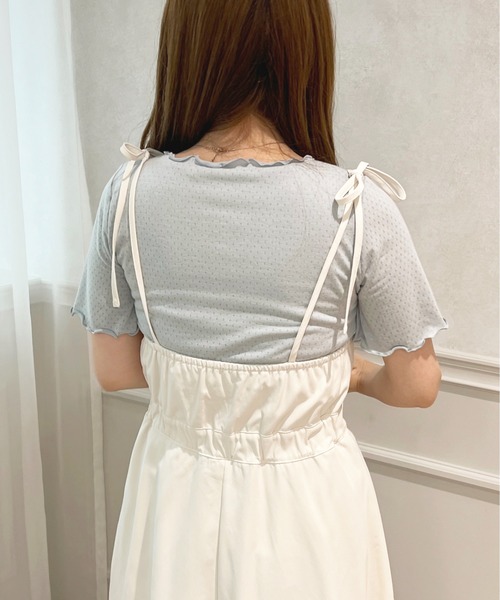 apres jour(アプレジュール)の「アイレットメローT【ZOZOTOWN限定アイテム】(Tシャツ/カットソー・レディース・ブルー/ピンク/オフホワイト・フリー/X-LARGE)」の14枚目の写真