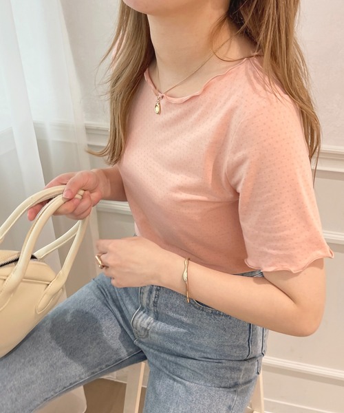 apres jour(アプレジュール)の「アイレットメローT【ZOZOTOWN限定アイテム】(Tシャツ/カットソー・レディース・ブルー/ピンク/オフホワイト・フリー/X-LARGE)」の19枚目の写真