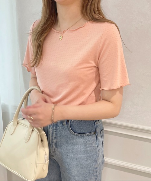apres jour(アプレジュール)の「アイレットメローT【ZOZOTOWN限定アイテム】(Tシャツ/カットソー・レディース・ブルー/ピンク/オフホワイト・フリー/X-LARGE)」の18枚目の写真