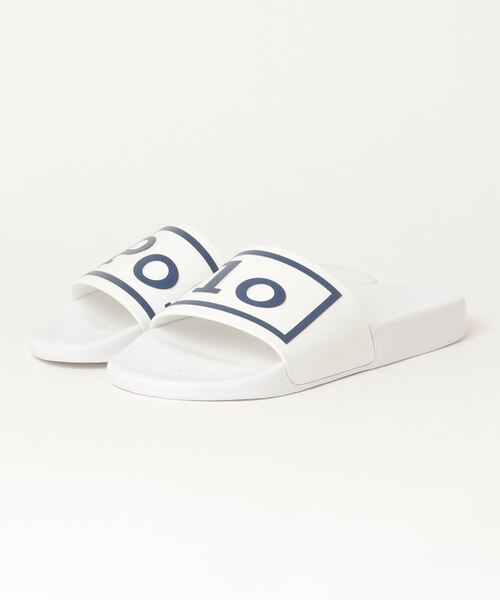 POLO RALPH LAUREN（ポロ ラルフ ローレン）の「ポロラルフローレン ウィメンズ/POLO SLIDE POLO（サンダル・レディース・ブラック/ホワイト・70/60/50/40）」の6枚目の写真
