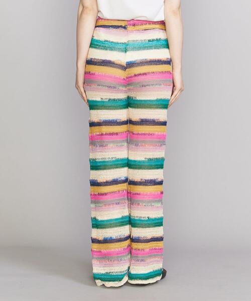 Lepidos（レピドス）の「＜Tach clothing＞ストライプ ニット パンツ -ウォッシャブル-（その他パンツ・レディース・ライトブルー/イエロー・S/M）」の5枚目の写真