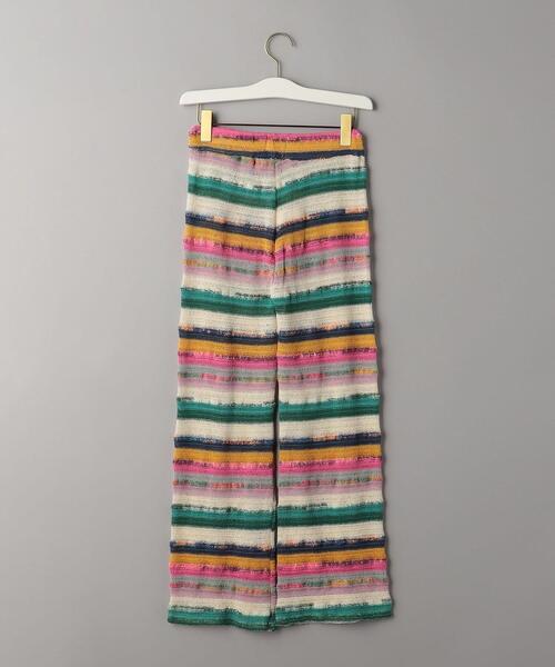 Lepidos（レピドス）の「＜Tach clothing＞ストライプ ニット パンツ -ウォッシャブル-（その他パンツ・レディース・ライトブルー/イエロー・S/M）」の17枚目の写真