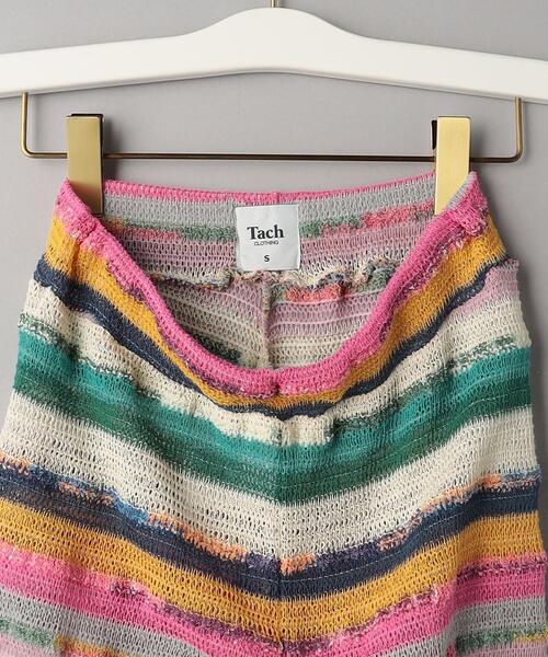Lepidos（レピドス）の「＜Tach clothing＞ストライプ ニット パンツ -ウォッシャブル-（その他パンツ・レディース・ライトブルー/イエロー・S/M）」の16枚目の写真