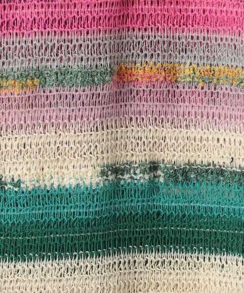 Lepidos（レピドス）の「＜Tach clothing＞ストライプ ニット パンツ -ウォッシャブル-（その他パンツ・レディース・ライトブルー/イエロー・S/M）」の13枚目の写真