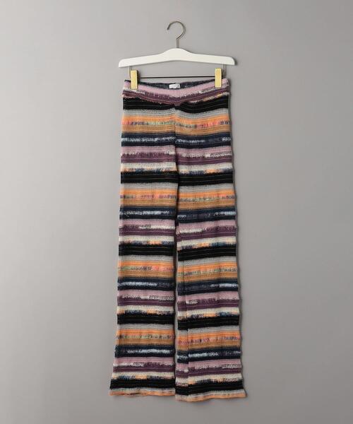 Lepidos（レピドス）の「＜Tach clothing＞ストライプ ニット パンツ -ウォッシャブル-（その他パンツ・レディース・ライトブルー/イエロー・S/M）」の12枚目の写真