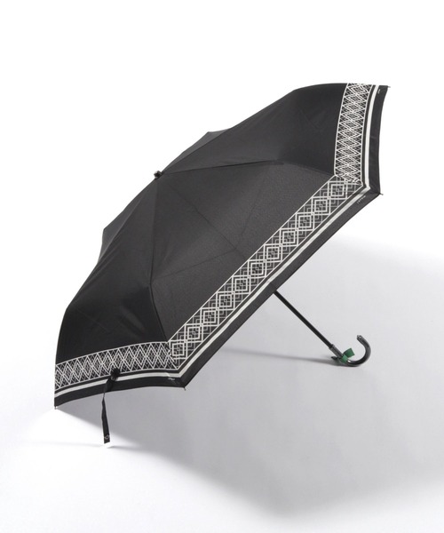 LEPSIM(レプシィム)の「幾何柄折り畳み傘 267583(折りたたみ傘・レディース・ブラウン/ブラック・ONE SIZE)」の5枚目の写真