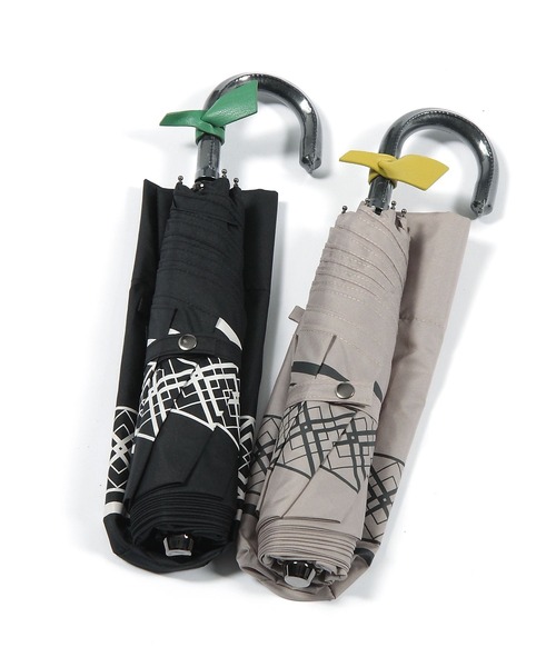 LEPSIM(レプシィム)の「幾何柄折り畳み傘 267583(折りたたみ傘・レディース・ブラウン/ブラック・ONE SIZE)」の7枚目の写真