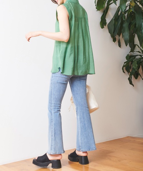 FREE'S MART（フリーズマート）の「シアーノースリーブブラウス（シャツ/ブラウス・レディース・グリーン/ホワイト/ピンク・FREE）」の16枚目の写真