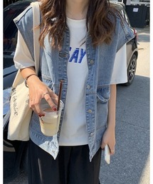 デニムベスト