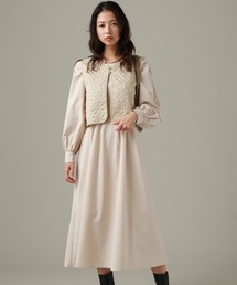 Cheek | キルティングベストＳＥＴワンピース(ワンピース)