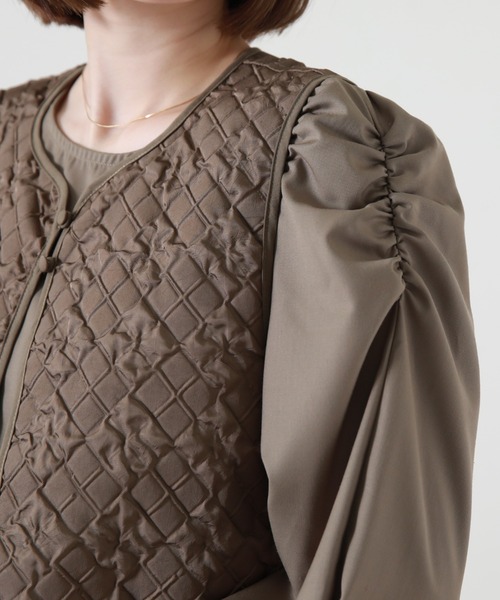 Cheek（チーク）の「キルティングベストＳＥＴワンピース（ワンピース・レディース・ブラウン/オレンジ/アイボリー・MEDIUM）」の18枚目の写真