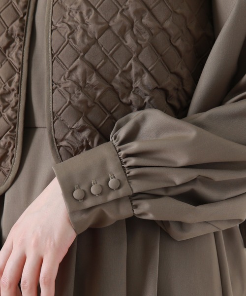 Cheek（チーク）の「キルティングベストＳＥＴワンピース（ワンピース・レディース・ブラウン/オレンジ/アイボリー・MEDIUM）」の19枚目の写真