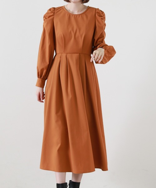 Cheek（チーク）の「キルティングベストＳＥＴワンピース（ワンピース・レディース・ブラウン/オレンジ/アイボリー・MEDIUM）」の21枚目の写真