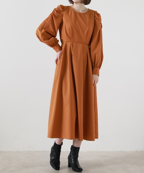 Cheek（チーク）の「キルティングベストＳＥＴワンピース（ワンピース・レディース・ブラウン/オレンジ/アイボリー・MEDIUM）」の20枚目の写真