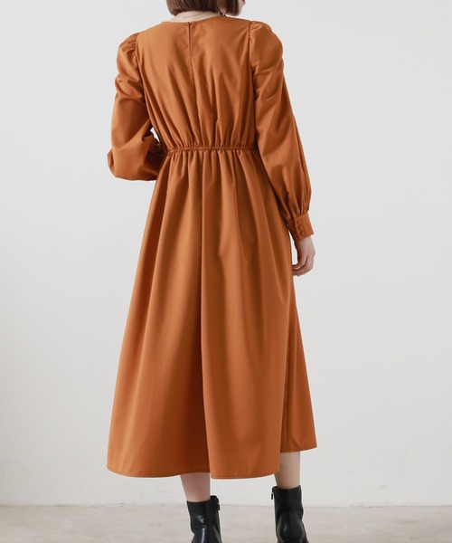 Cheek（チーク）の「キルティングベストＳＥＴワンピース（ワンピース・レディース・ブラウン/オレンジ/アイボリー・MEDIUM）」の22枚目の写真