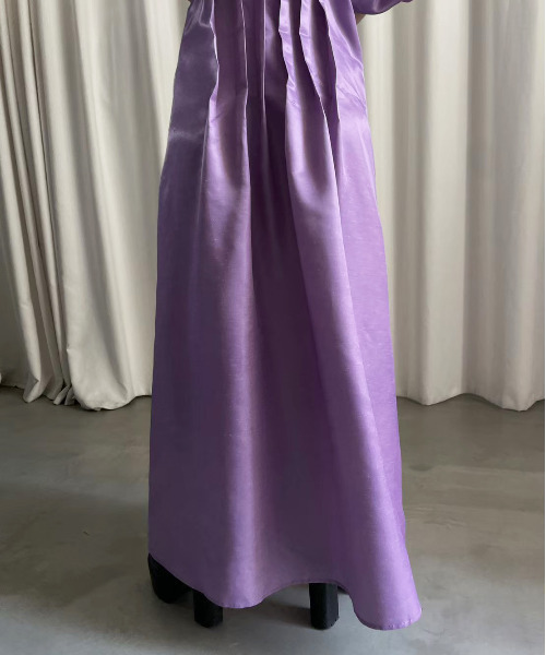 Ameri（アメリ）の「GATHER SLEEVE WAIST TUCK DRESS