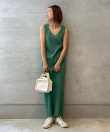 INTER FACTORY | WEARISTA yan - リブメロウワンピース　made in INTER FACTORY(ワンピース)