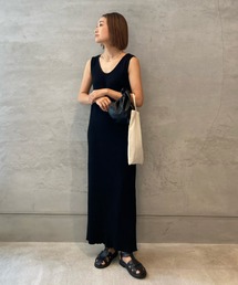 INTER FACTORY | WEARISTA yan - リブメロウワンピース　made in INTER FACTORY(ワンピース)