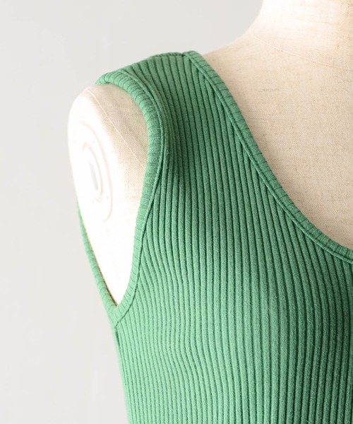 INTER FACTORY(インターファクトリー)の「WEARISTA yan - リブメロウワンピース made in INTER FACTORY(ワンピース・レディース・ホワイト/ブラック/ブルー/グリーン・SMALL/MEDIUM)」の17枚目の写真