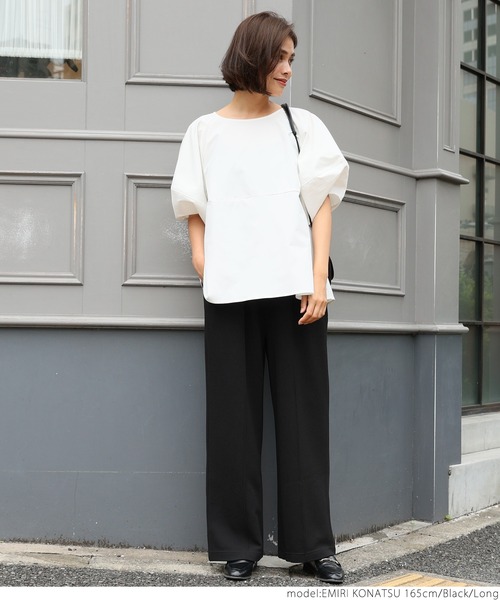 coca(coca)(コカ)の「センターシームエンボスパンツ(その他パンツ・レディース・ブラック/ブラウン/グレー・SHORT/LONG)」の5枚目の写真