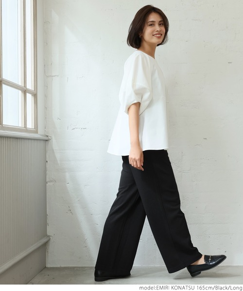 coca(coca)(コカ)の「センターシームエンボスパンツ(その他パンツ・レディース・ブラック/ブラウン/グレー・SHORT/LONG)」の9枚目の写真