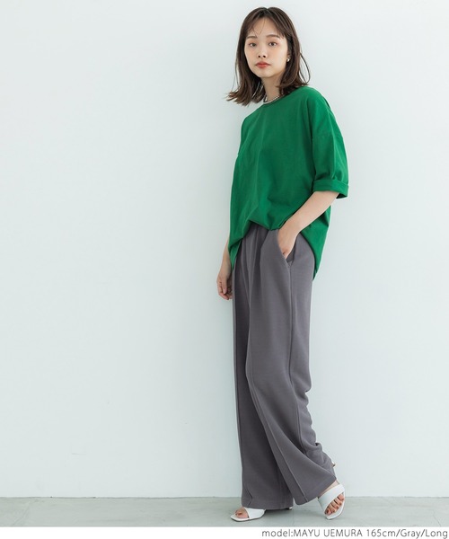 coca(coca)(コカ)の「センターシームエンボスパンツ(その他パンツ・レディース・ブラック/ブラウン/グレー・SHORT/LONG)」の13枚目の写真