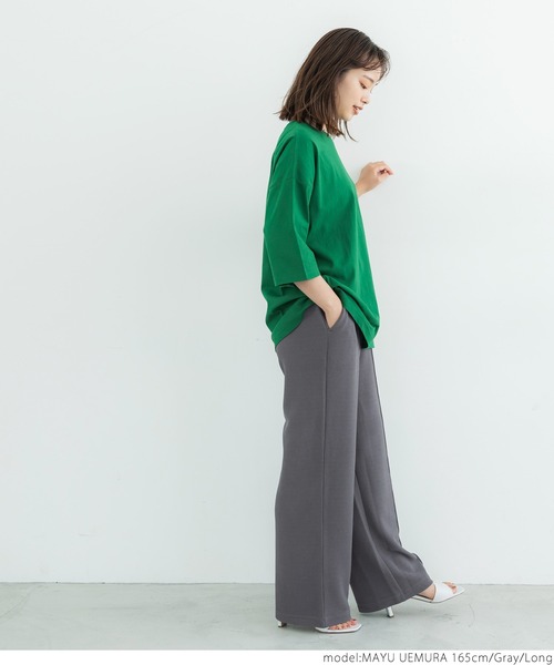 coca(coca)(コカ)の「センターシームエンボスパンツ(その他パンツ・レディース・ブラック/ブラウン/グレー・SHORT/LONG)」の15枚目の写真