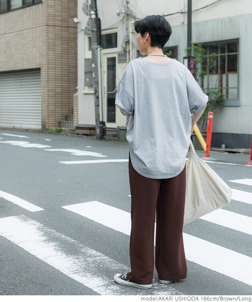 coca(coca)(コカ)の「センターシームエンボスパンツ(その他パンツ・レディース・ブラック/ブラウン/グレー・SHORT/LONG)」の21枚目の写真