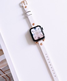 SiNCERE（シンシア）の「Apple Watch Band / アップルウォッチ バンド スタッズレザー　38-41mm（デジタル腕時計）」