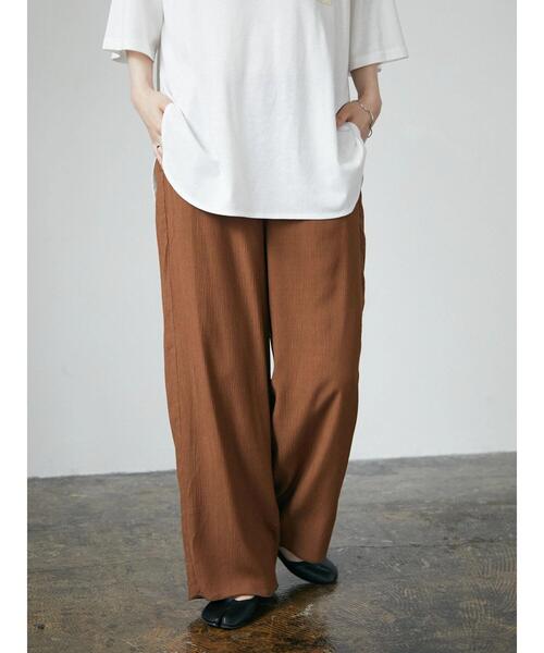 CRAFT STANDARD BOUTIQUE（クラフトスタンダードブティック）の「楊柳イージーパンツ　＊（その他パンツ・レディース・ブラック/ブラウン・M/L）」の10枚目の写真