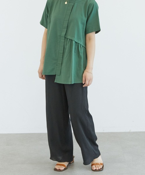 CRAFT STANDARD BOUTIQUE（クラフトスタンダードブティック）の「楊柳イージーパンツ　＊（その他パンツ・レディース・ブラック/ブラウン・M/L）」の2枚目の写真