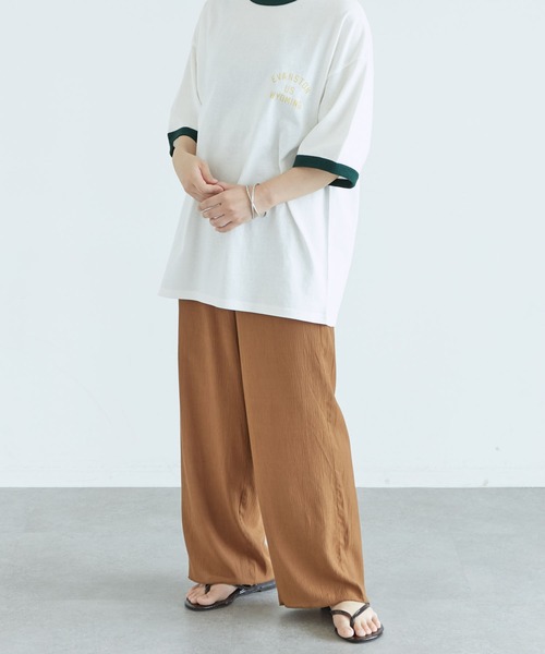 CRAFT STANDARD BOUTIQUE（クラフトスタンダードブティック）の「楊柳イージーパンツ　＊（その他パンツ・レディース・ブラック/ブラウン・M/L）」の3枚目の写真