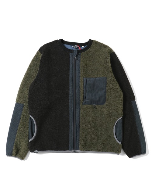 KRIFF MAYER(クリフメイヤー)の「ストレッチボアノーカラーJK(ノーカラージャケット・メンズ・チャコール/カラフル/ナチュラル/オリーブ・SMALL/MEDIUM/LARGE/X-LARGE)」の7枚目の写真